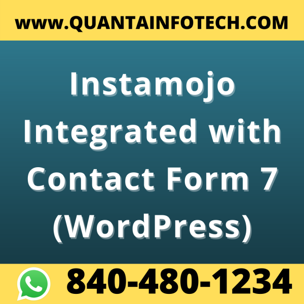 Instamojo Integration with Contact Form 7 WordPress Code