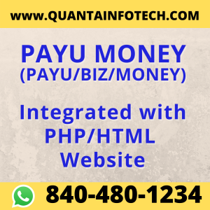 PayU Money(PayU/Biz/Money) Integration with PHP
