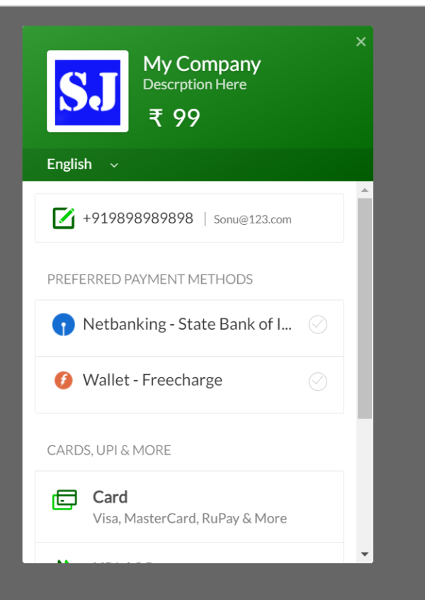 Razorpay Contact Form 7 WordPress Plugin